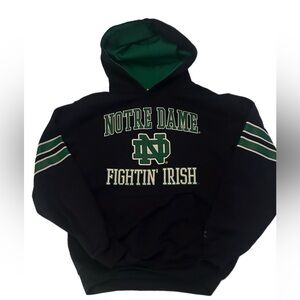 Colosseum Black and Green Notre Dame Hoodie